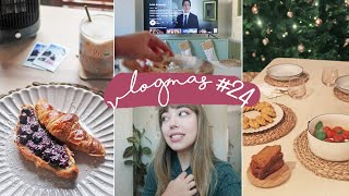 VLOGMAS 24 l Tengo que contaros algo ❤️‍🩹, pre-cena de Navidad y palomitas en casa