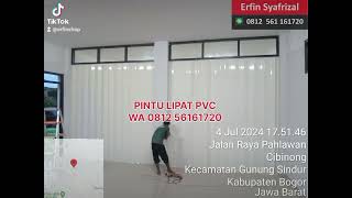 PINTU LIPAT PVC PENYEKAT RUANGAN BOGOR,DEPOK,JAKARTA,BEKASI, TANGERANG. WA 0812 56 161720