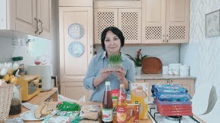 Казахские традиции/Новая люлька малыша/Готовим ужин/купили продукты/