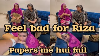 Riza ne ki larai 😱 || kia riza hui hai fail 😱 || Hum bht masoom hain frndssss #saba_ibrahim