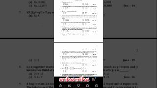 CA Foundation January Golden attempt to crack exam. Math past 10 years paper's🗞️#ca #viral#shorts