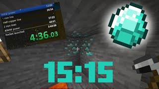 New Minecraft Diamond Speedrun (First Time)