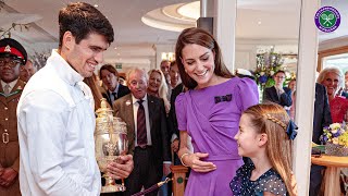 Carlos Alcaraz meets HRH The Princess of Wales | Wimbledon Final 2024