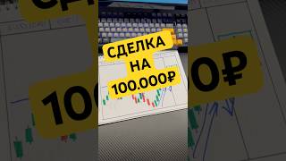 Сделка на 100.000₽ #инвестиции #обучение #бинарныеопционы #shorts