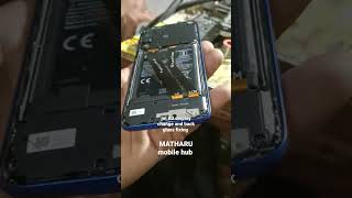 mi a3 display change and back glass fixing