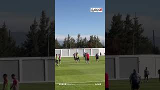 تدريبات المنتخب الوطني #الجزائري 🇩🇿 اليوم بمركز سيدي موسى تحضيراً لمباراة غينيا الخميس القادم،