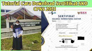 Tutorial Cara Download Sertifikat SKD CPNS 2021