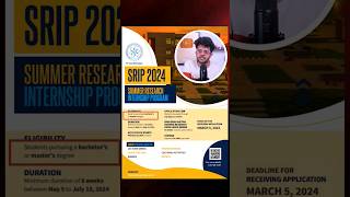 Paid Internship at IIT🔥| SRIP Internship 2024 | #shorts #internships