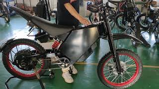 20KW / 20 000W most powerful and fastest ebike in the world. 85mph + stealth bomber electric bike.