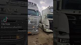 SCANIA V8 R730,  VOLVO FH16 750  AND VOLVO FH5 540 😍