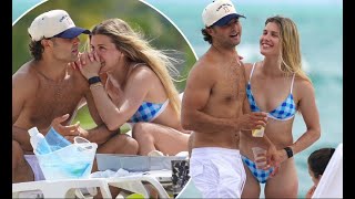 Christie Brinkley’s Son Jack, 27, Snuggles Up To Bikini Clad Genie Bouchard, 28, At Beach