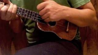 Home in Pasadena on ukulele