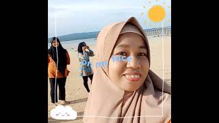 rela jalan kaki ke pantai😊😊😊#pantai #sahabat #pantai