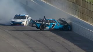 NASCAR Xfinity Series @Talladega, Sam Mayer and Austin Hill crash