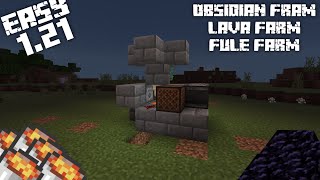 BEST INFINITE LAVA FARM! 1.21 Minecraft Bedrock MCPE/Xbox/PS4/Nintendo Switch/Windows 10 #minecraft