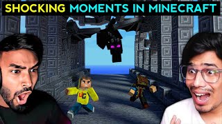 Gamers Shocking Moments In Minecraft || Shocking Moments