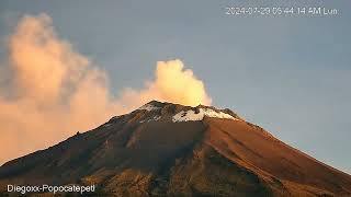 Volcan Popocatepetl Full Color 29 De Julio 2024