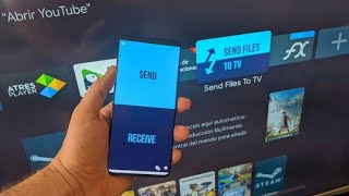 Google TV/ TV smart Android طريقة إرسال اي تطبيق او ملف عن طريق الهاتف نحو التلفاز