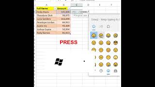 IF formula - tips & tricks - emoji in Excel #shorts #excel #if #emoji #tips #tricks