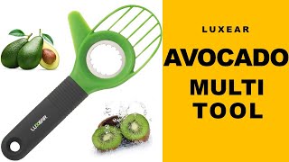 LUXEAR Avocado Multifunctional Tool - Cutter, Pitter, Slicer, Masher