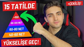 15 TATİLDE YÜKSELİŞE GEÇ! 🚀 | 15 Tatile Özel Program, Netine Göre Taktikler! | #yks #yks2024