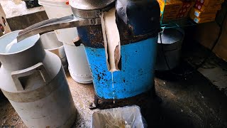 Full Making Process of Milk Cream |How Milk Cream is Made? | Indian Street Food