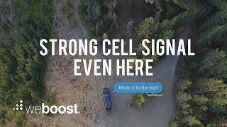 Get Strong Cell Signal, Even Here (6 sec) | weBoost