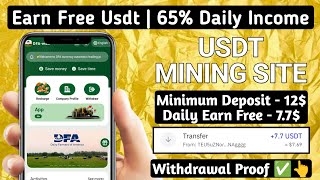 New Usdt Earning Site  USDT Mining Site 2024 Best Investment  Trx/Usdt Earning Website 914