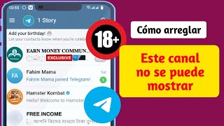 Solución: este canal no se puede mostrar "En Telegram (Android e iOS) Desbloquee todos los 2024