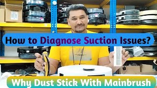 Deebot |  Ozmo T9 |  How to Fix/Repair Suction Issues  |  Why Dust Stick With Main Brush ??