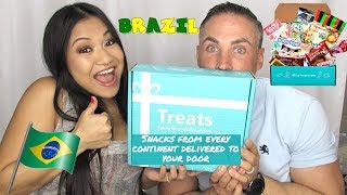 TRYTREATS! Eating Snacks From Brazil!