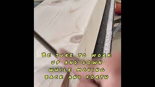 DIY faux wooden beam trick! Sharp edges disappear in minutes.  #wood #diy #woodworking #goneviral