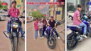 Taking delivery of yahama fz v3 🔥|| finally apni super bike le hi li 😍|| dev ratra || #yahamabike