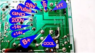 LG CRT TV EHT Pin Checking// EHT Pin Voltage Checking and Total Work