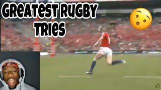 AMERICAN REACTS TO ALL TIME GREATEST RUGBY TRIES HD #rugby