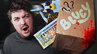 ABRÍ UNA CAJA MISTERIOSA DE BLUEY 💀😱 *me arrepiento*