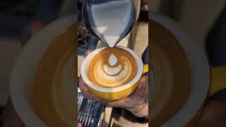 Beautiful latte art tulips #art #latteeart #coffeeart #shortvideo #coffee #shortvideo #shorts