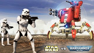 STAR WARS vs WARHAMMER 40K: Galactic Empire vs Adeptus Mechanicus - Men of War: Assault Squad 2