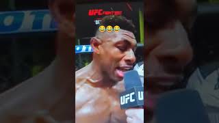 Joaquin Buckley funny Post Fight Interview with Michael Bisping after Brutal KO against Andre Fialho