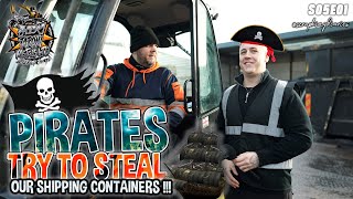 PIRATES TRY TO STEAL OUR SHIPPING CONTAINERS | Scrap King Diaries #S05E01