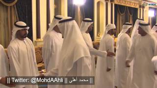 محمد بن راشد ومحمد بن زايد يستقبلان حكام الامارات بقصر المشرف |  20/6/2015