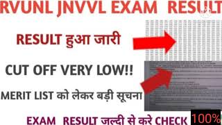 Rvunl junior accountant result 2021|jvvnl junior accountant result date 2021|rvunl,jvvnl result 2021