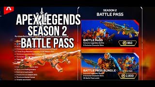 Apex Legends SEASON 2 COMPLETE BATTLE PASS!