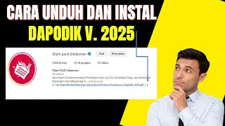 CARA UNDUH DAN INSTAL DAPODIK V.2025