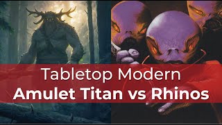 Amulet Titan vs Cascade Rhinos | LCI Modern | MTG