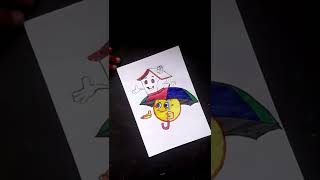 ||saavan special emoji mixing drawing|| #shorts