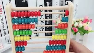 Wooden Kids Abacus Teaching Learning Educational Preschool Training