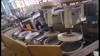 full automatic ceramic tableware jiggering machine 2 shapes same time