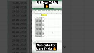 Ms Excel Tricks 🔥| Most Important TRICKS🔥| #shorts #msexcel #msexceltips #msexceltricks