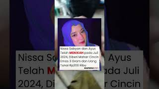 Nissa sabyan dan Ayus telah resmi menikah‼️ #shorts #short #shortvideo